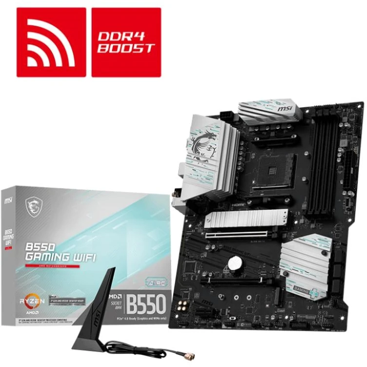 MSI B550 GAMING WIFI pagrindinė plokštė AMD B550 Socket AM4 ATX