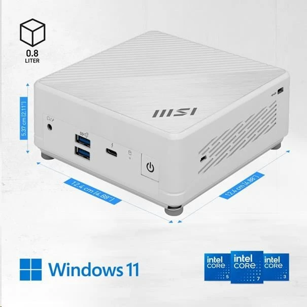 MSI PC Cubi 5 1M-483BEU, Core 5 120U, 16GB, N/A, N/A, No OS, Baltas