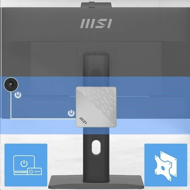 MSI PC Cubi 5 1M-483BEU, Core 5 120U, 16GB, N/A, N/A, No OS, Baltas