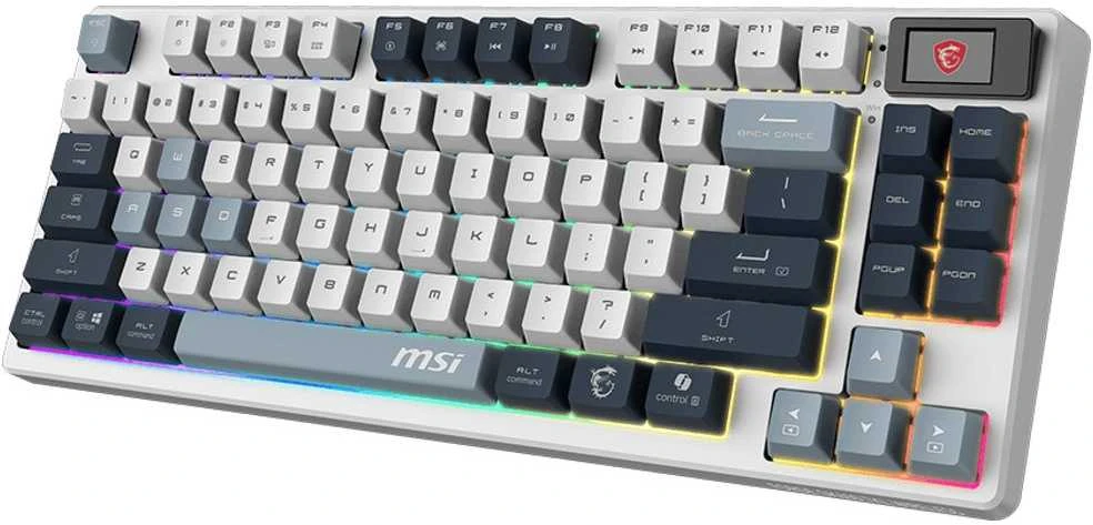 MSI FORGE GK600 TKL WIRELESS SKY | Klaviatūra žaidimams | Wireless | Bluetooth | US | Mechaninė Linear