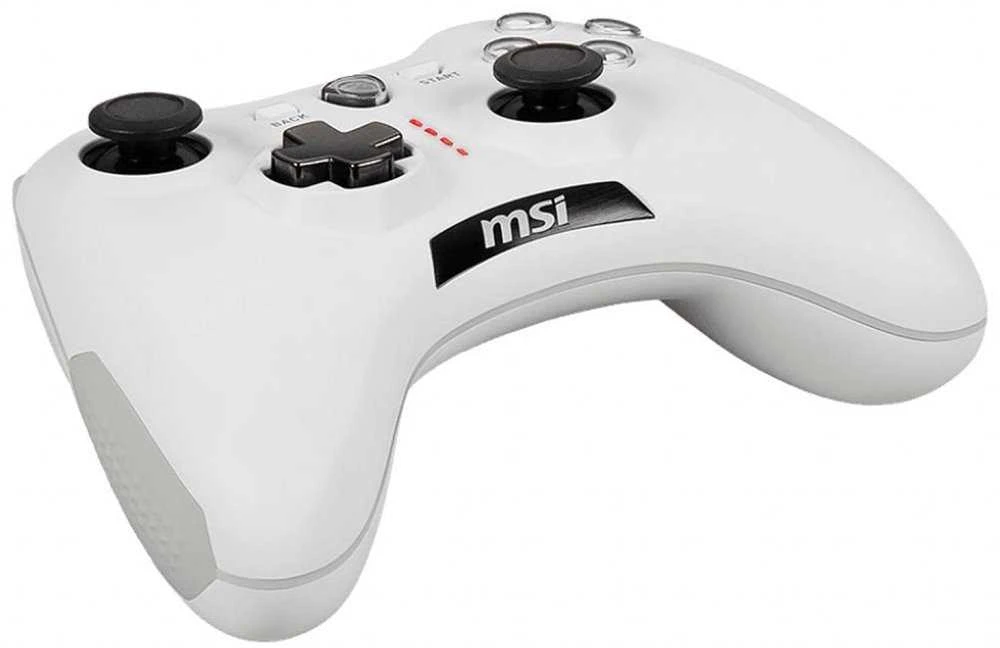Žaidimų pultelis MSI Force GC20 V2, baltos spalvos