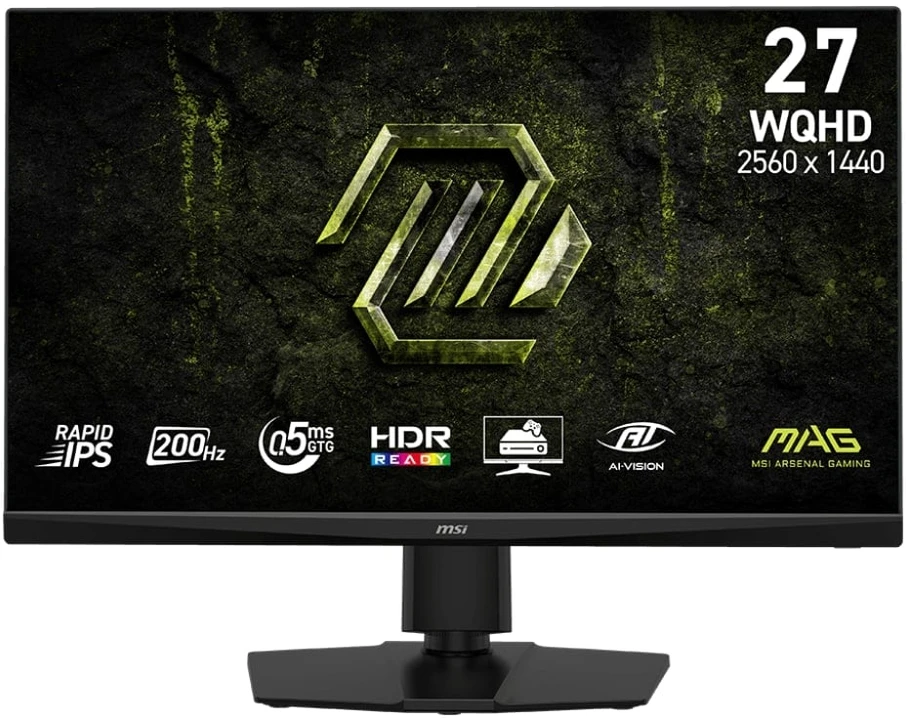 Monitorius MSI MAG 272QPF E20 monitorius komputerowy 68,6 cm (27") 2560 x 1440 px Wide Quad HD LED Juodas