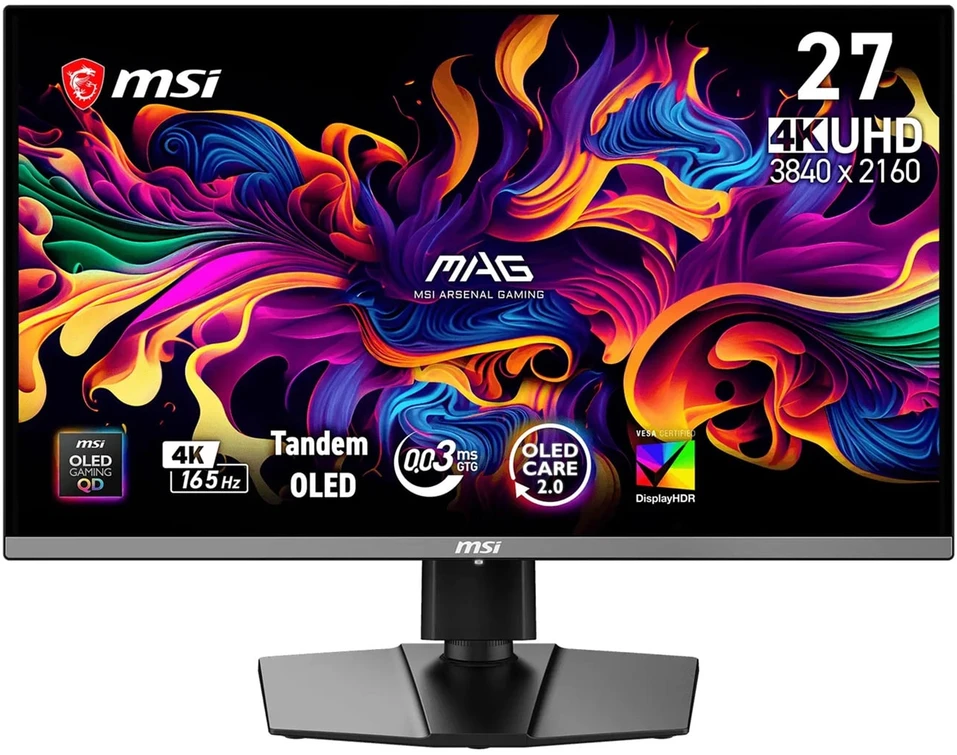 Monitorius MSI MAG 272UP QD-OLED E16 - 165Hz | 3840x2160| QD-OLED Flat | 26.5"