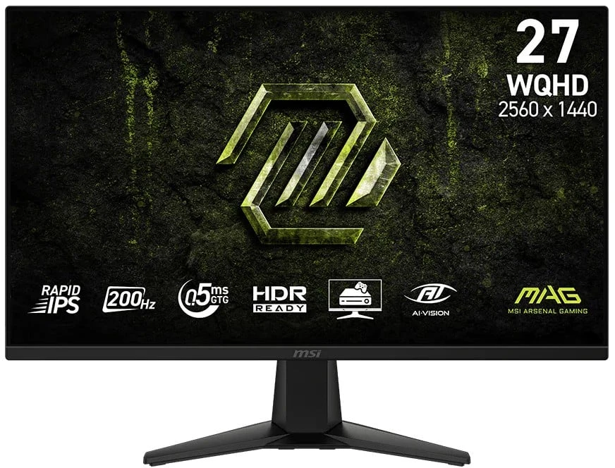 Monitorius MSI MAG 275QF E20 - 200Hz | QHD | Greitas IPS | 27" | 0,5 ms