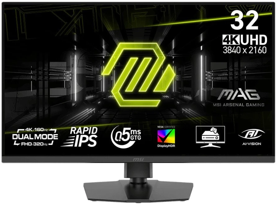 Monitorius MSI MAG 322URDF E16 - 320Hz Full HD | 160Hz 4K | Rapid IPS | 31.5"