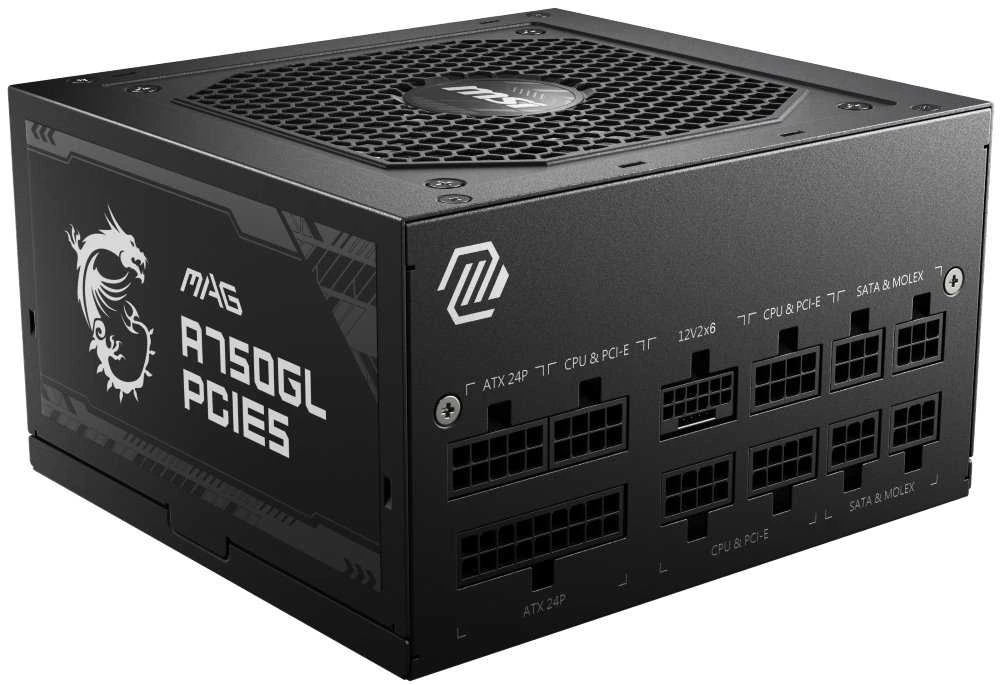 Maitinimo šaltinis MSI MAG A750GL PCIE5, 750 W, 80 Plus Gold