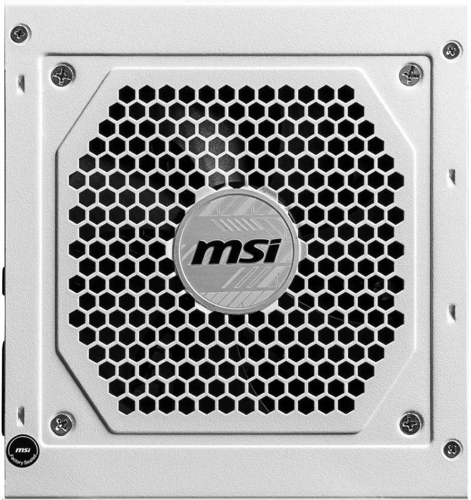 MSI Maitinimo šaltinis MAG A850GL PCIE5 WHITE / 80 PLUS Gold / 850W / Active PFC