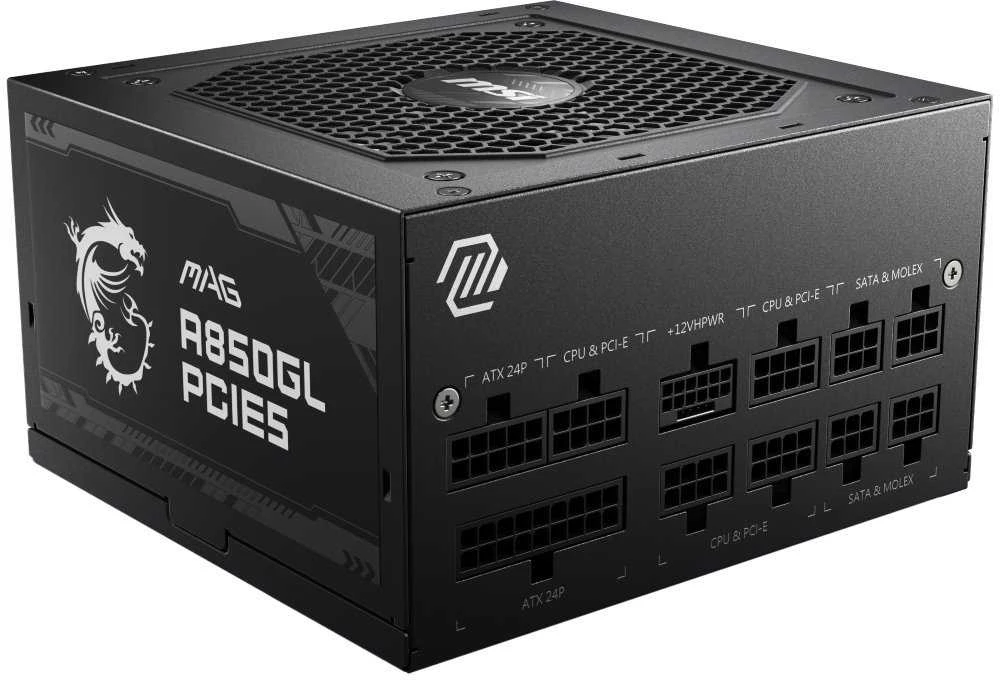 Maitinimo Blokas MSI MAG A850GL PCIE5/ATX 3.0 Compatible/PCIe 5.0 Ready/80 PLUS Gold/850W