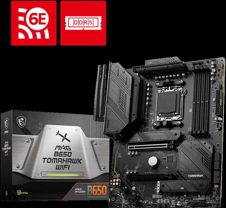 Pagrindinė plokštė MSI AMD B650/SAM5/ATX/Memory DDR5/Atminties lizdai 4/1xPCI-Express 1x/2xPCI-Express 16x/3xM.2/1xHDMI/1xDisplayPort/2xUSB 2.0/7xUSB 3.2/1xUSB-C/1xOptical S/PDIF/1xRJ45/5xAudio port