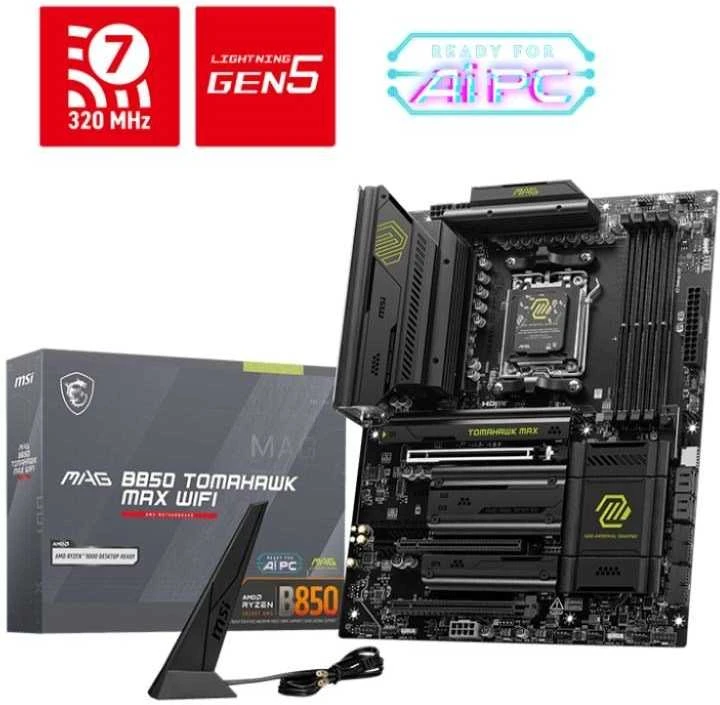 MSI MAG B850M MORTAR WIFI pagrindinė plokštė AMD B850 Lizdas AM5 micro ATX