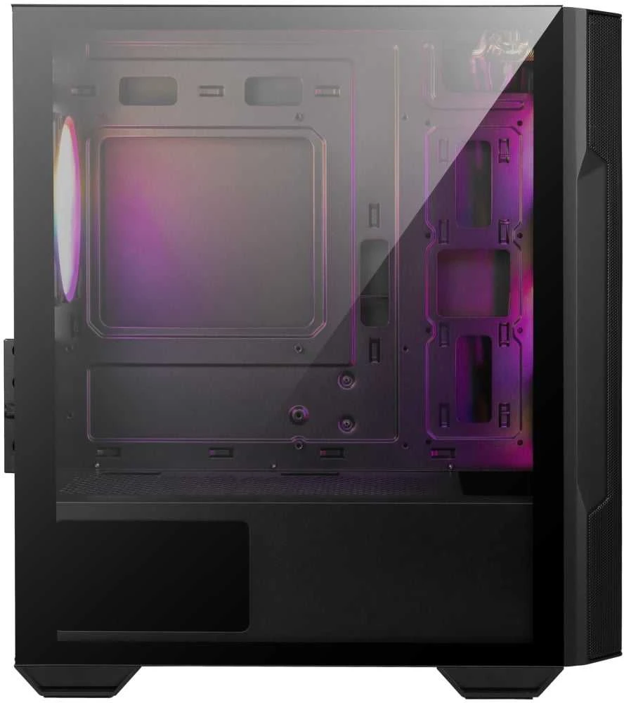 Kompiuterio korpusas MSI MAG FORGE M100R, Juodas, Micro ATX Tower
