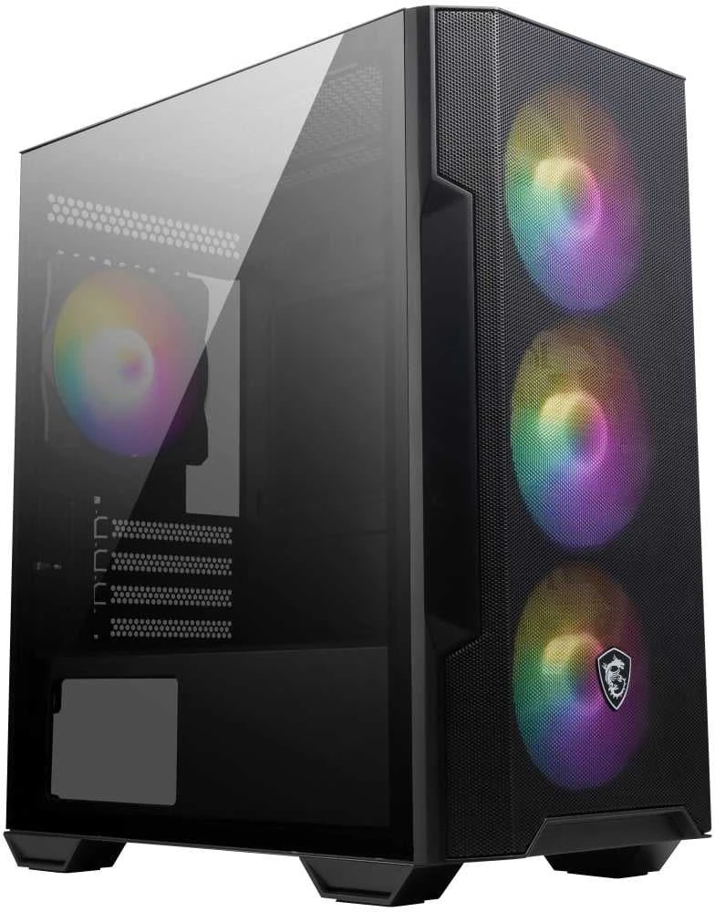 Kompiuterio korpusas MSI MAG FORGE M100R, Juodas, Micro ATX Tower