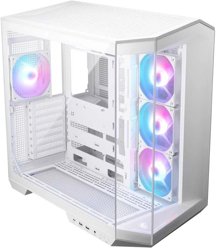 Kompiuterio korpusas MSI MAG PANO 100R PZ ARGB Midi Tower, baltas