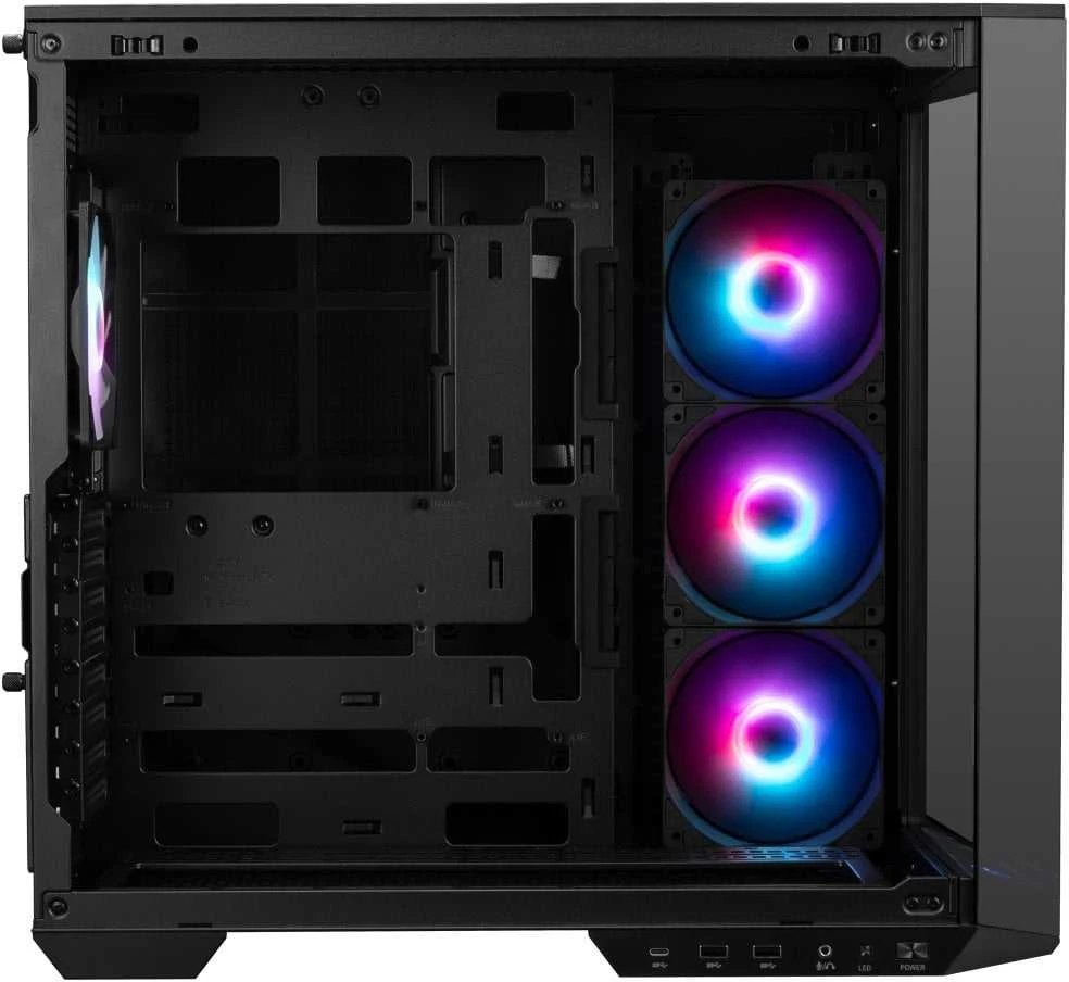 Kompiuterio korpusas MSI MAG PANO 100R PZ ARGB Midi Tower, juodas