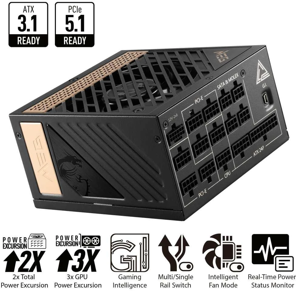 Maitinimo blokas MSI MEG Ai1300P PCIE5