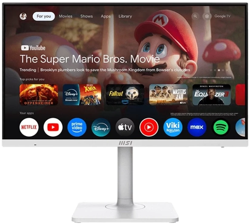 Monitorius MSI Modern MD272UPSW / 27″ / 4K UHD / IPS / 60Hz / 4ms (GtG) / KVM / baltos spalvos – adjustable stand – PD 65W