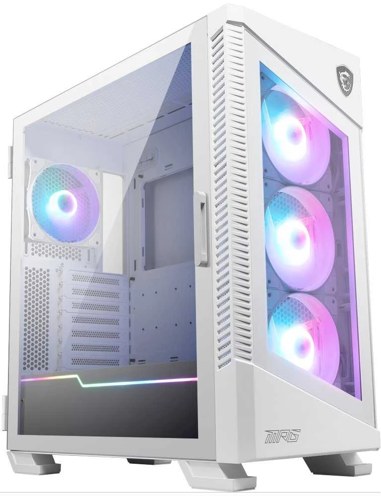 MSI | Kompiuterio korpusas | MPG VELOX 100R Baltas | Baltas | Vidutinio dydžio bokštas