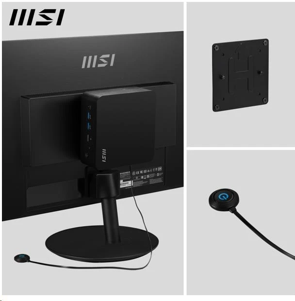 MSI PC Cubi Z 8M-040BEU, Ryzen 7 255, 16GB, N/A, N/A, No OS, Juodas