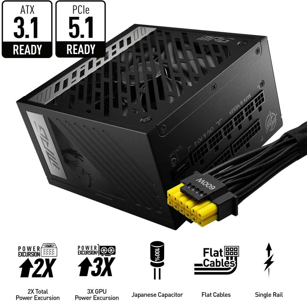 Maitinimo blokas MSI MPG A1000G PCIe5