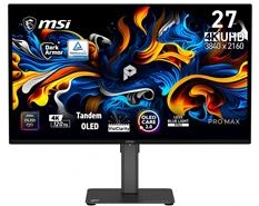 Monitorius MSI PRO MAX 271UPX12G - 120Hz | 3840x2160| QD-OLED Flat | 26.5"