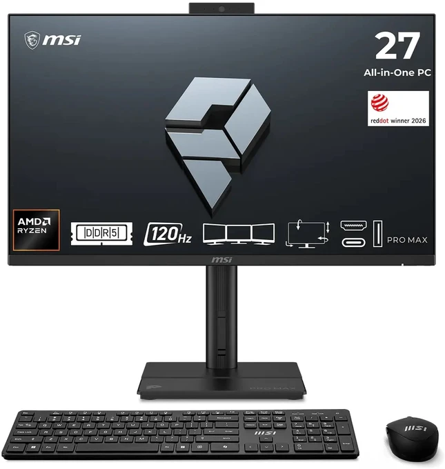 Stacionarus kompiuteris MSI PRO MAX 27TP Z 8MG-002XEU juoda