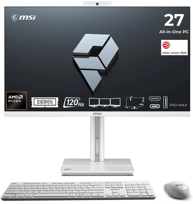 Stacionarus kompiuteris MSI PRO MAX 27TP Z 8MG-003XEU bílá