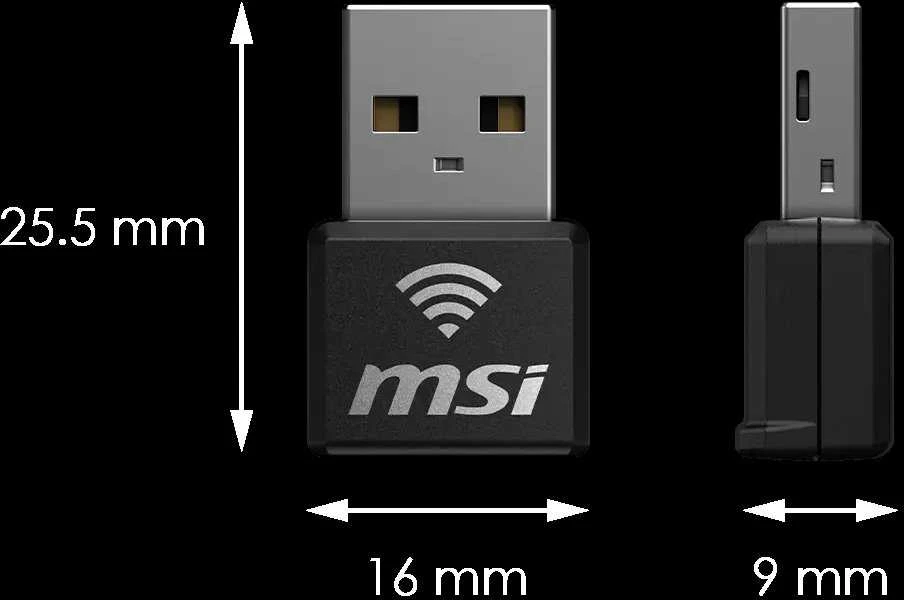 MSI AX1800 WiFi USB adapteris Nano