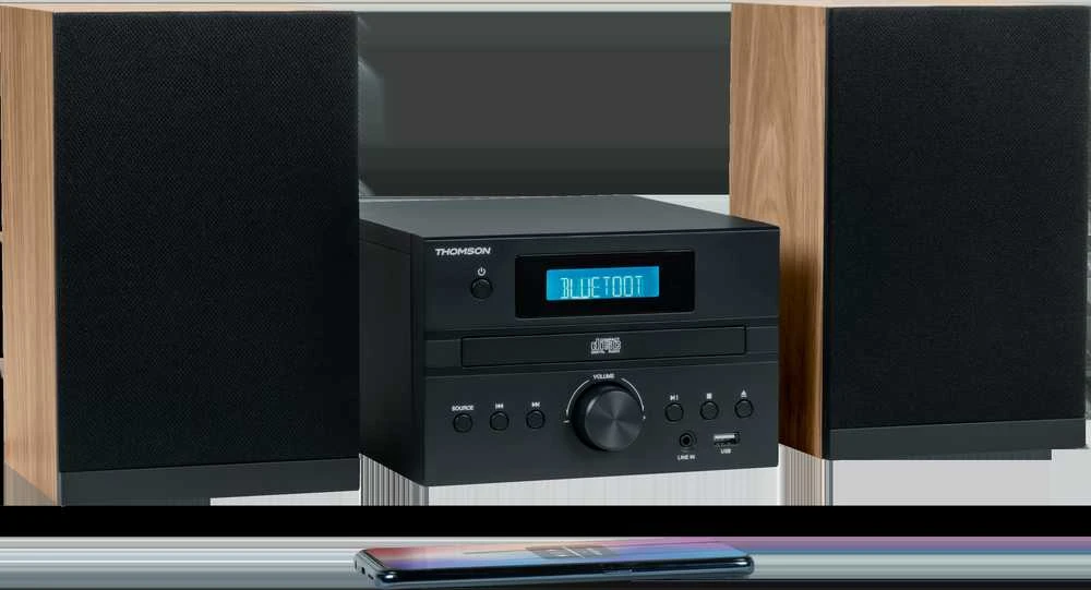Muzikinis centras Garso Įranga - Thomson Micro System BT Radijas FM/CD/MP3/USB Juodas