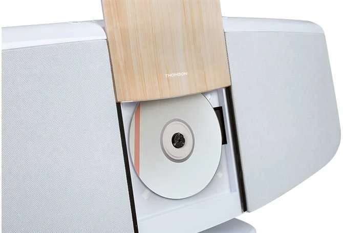 Muzikinis centras Thomson Garso Sistema BT CD/MP3/USB Baltas Wood Finish