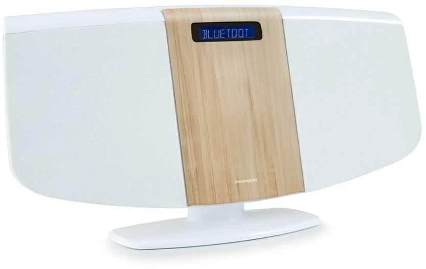 Muzikinis centras Thomson Garso Sistema BT CD/MP3/USB Baltas Wood Finish