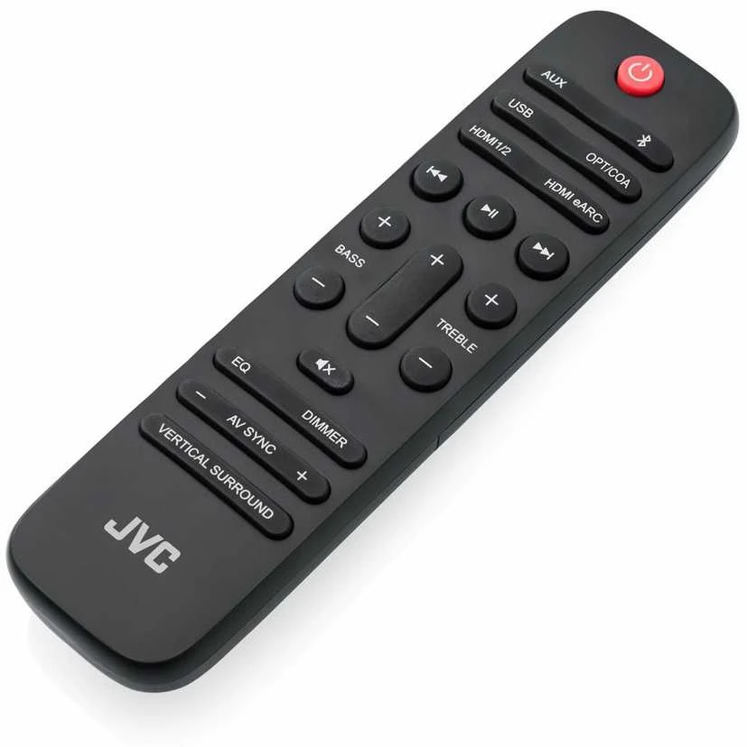 Namų kino sistema JVC TH-E874B 5.1.2 Dolby Atmos belaidžio žemųjų dažnių garsiakalbio garso juosta
