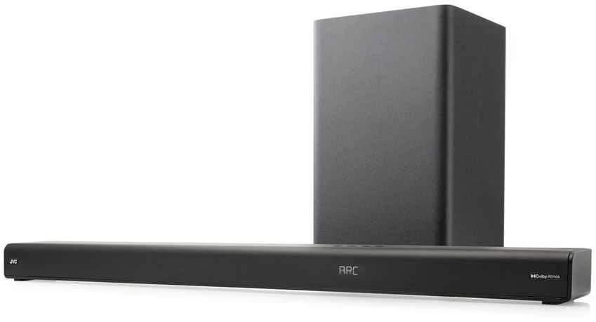 Namų kino sistema JVC TH-E874B 5.1.2 Dolby Atmos belaidžio žemųjų dažnių garsiakalbio garso juosta