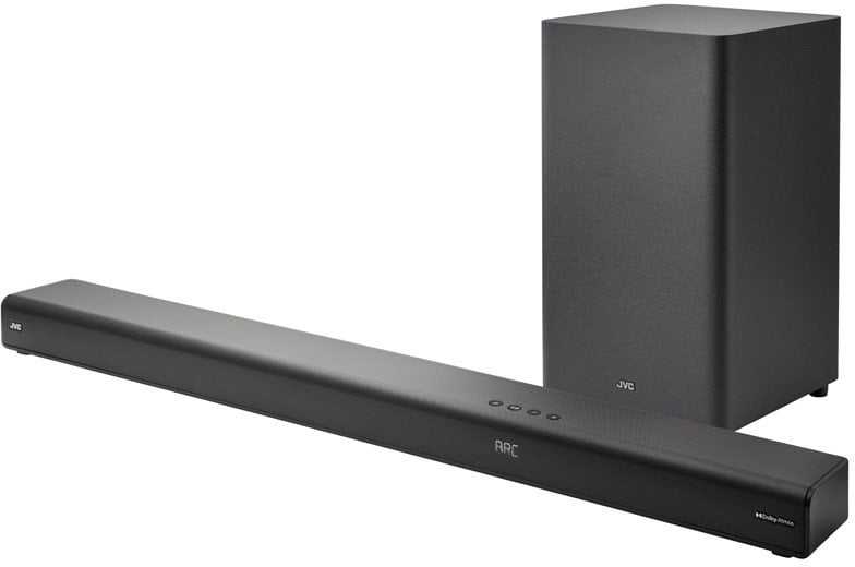 Namų kino sistema JVC TH-E874B 5.1.2 Dolby Atmos belaidžio žemųjų dažnių garsiakalbio garso juosta