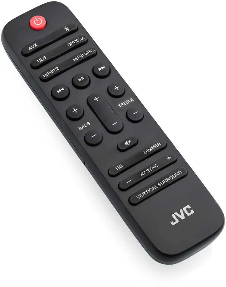 Namų kino sistema JVC TH-E874B 5.1.2 Dolby Atmos belaidžio žemųjų dažnių garsiakalbio garso juosta