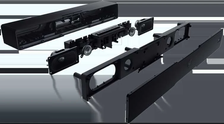 Kompiuterio kolonėlės Razer | Gaming Soundbar | Leviathan V2 | Bluetooth | Belaidė jungtis | Juodas