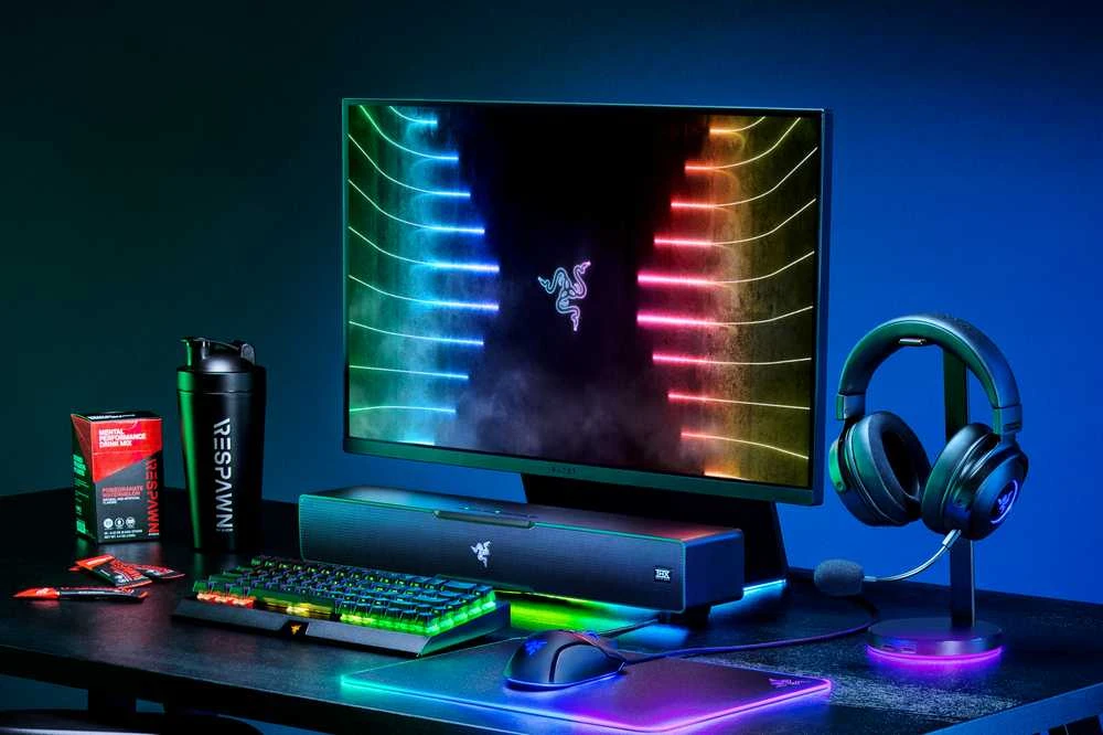 Kompiuterio kolonėlės Razer | Gaming Soundbar | Leviathan V2 | Bluetooth | Belaidė jungtis | Juodas