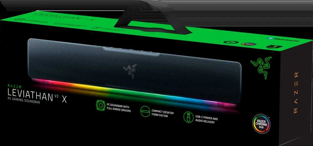 Razer Leviathan V2 X, juodos spalvos