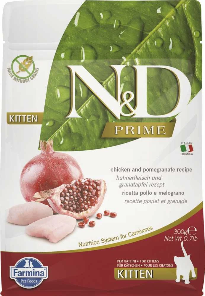 FARMINA N&D PRIME - CAT Dry vištiena&Pomegr KITTEN 300 gr
