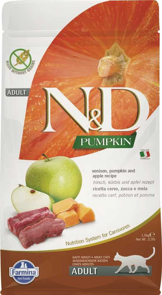 Farmina Pet Foods FARMINA Cat N&D 1,5kg MOLIŪGŲ BRENDINĖS OBUOLAS