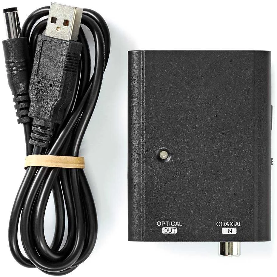 Nedis AV adapteris Nedis ACON2505BK garso failų keitiklis Juodas