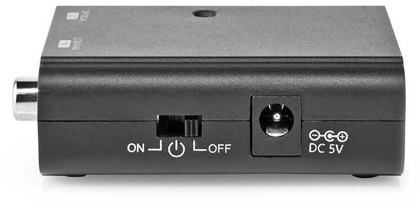 Nedis AV adapteris Nedis ACON2505BK garso failų keitiklis Juodas