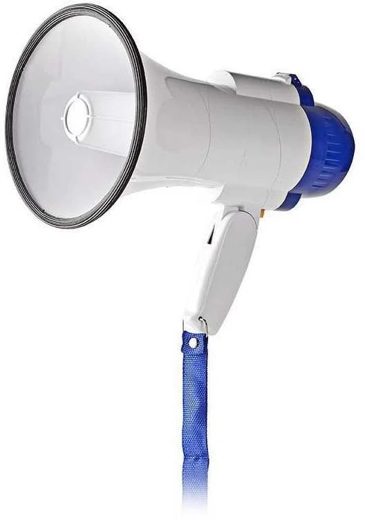 Nedis Megafonas 10W su įrašymo funkcija (nuotolis iki 250 m)