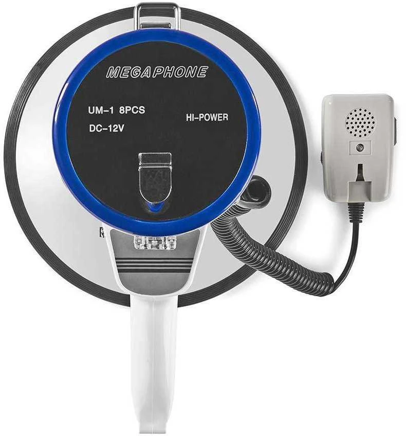 Nedis Megafonas 25W su nuimamu mikrofonu (nuotolis iki 1500 m)
