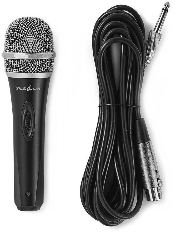 Nedis Dinaminis vienakryptis mikrofonas su 6.35mm ir XLR jungtimi 5m