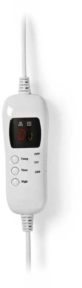 Nedis PEBL130CWT2 koc elektrinis 120 W Pilka, Baltas Polar, Poliesteris