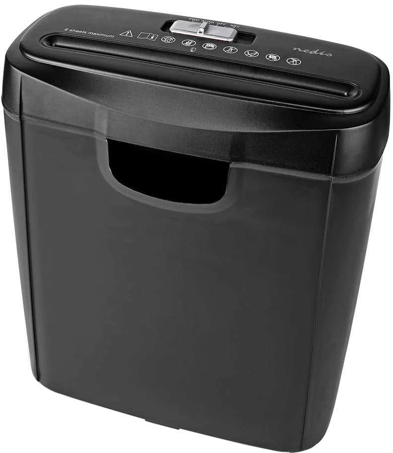 NEI Nedis PASH112BKA4 dokumentų naikiklis Smulkinimas juostelėmis 22 cm Juoda