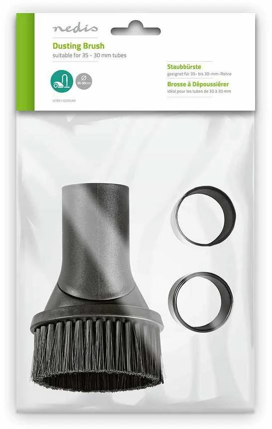 NEDIS universalus dulkių siurblio šepetys tinka ø35-32-30mm vamzdeliams VCBR110DBVAR
