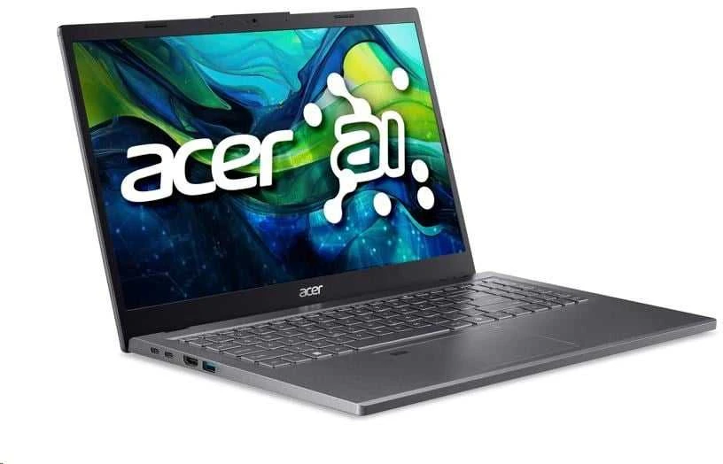 Nešiojamas kompiuteris ACER NTB Aspire 15 (A15-61M-R7QD), R7-8840HS, 15,6" FHD, 16 GB, 1 TB SSD, Radeon 780M, W11H, pilkas