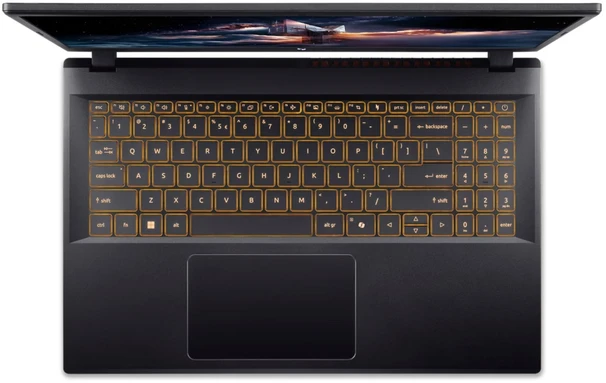 Nešiojamas kompiuteris ACER NTB Nitro V 15 AI (ANV15-42-R5SB),R7-7445HS,15.6"FHD,16GB,1TB SSD,RTX 4050,W11H,Juodas