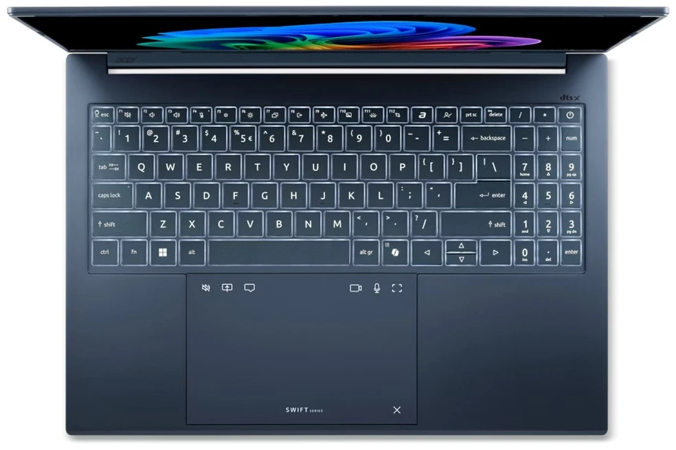 Nešiojamas kompiuteris ACER NTB Swift Go 16 AI (SFG16-A71-R0ER),Ryzen AI 9 465,16"WUXGA,16GB,512GB SSD,Radeon,W11H,Mėlyna
